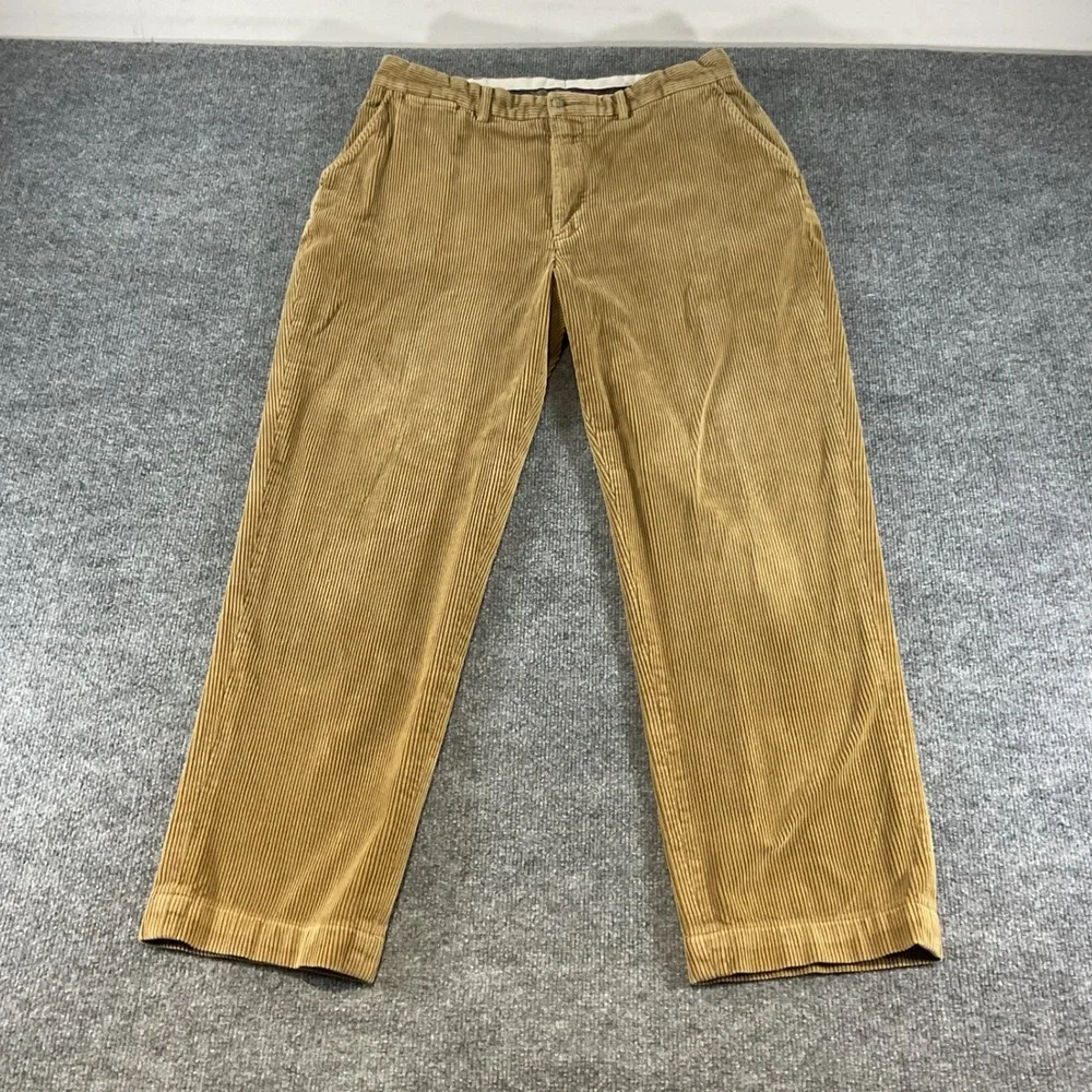 Polo Ralph Lauren Corduroy Pants Mens 36x30 Brown Classic Fit Cotton Chinos